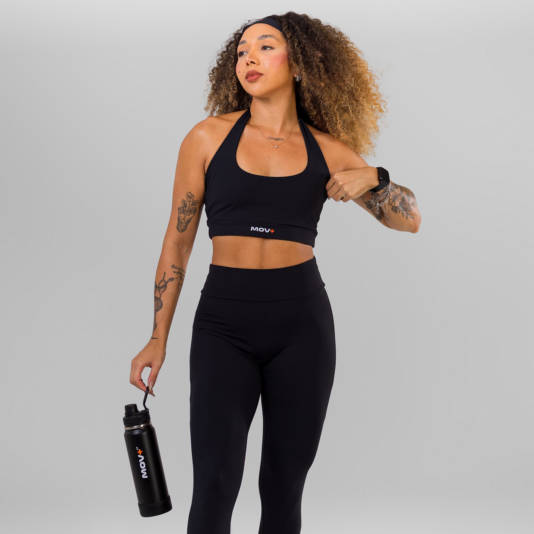Conjunto com Top Frente Única + Calça Legging MOV+