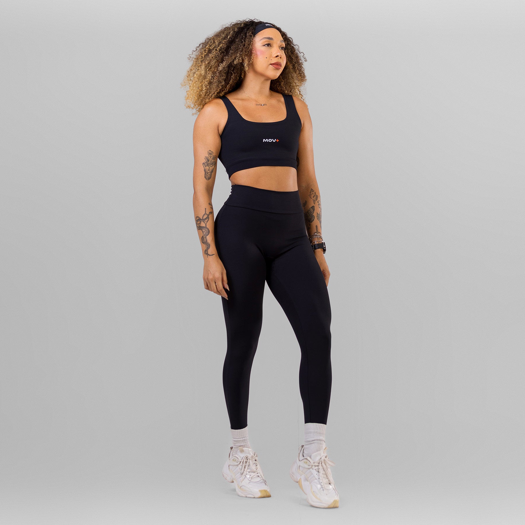 Conjunto com Top Alça Reta + Calça Legging MOV+