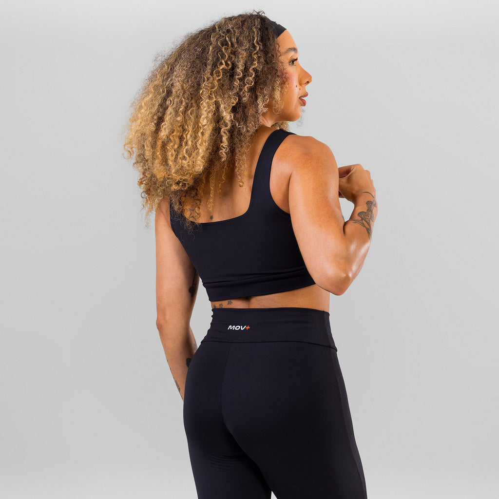 Conjunto com Top Alça Reta + Calça Legging MOV+