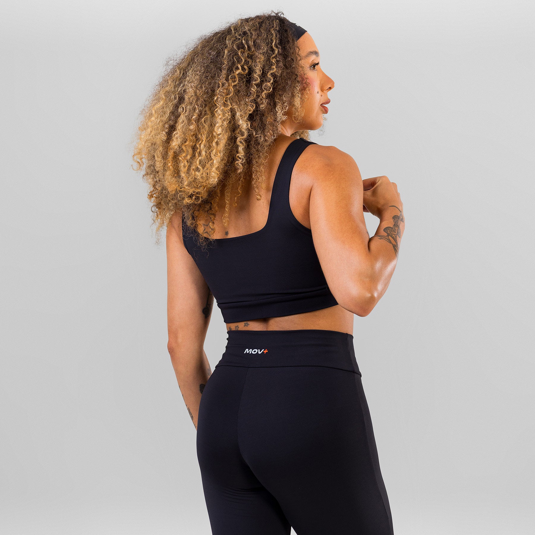 Conjunto com Top Alça Reta + Calça Legging MOV+
